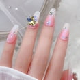 thumbnail image 4 of 120 Piezas Nail Art Copo de Nieve Diamantes de Imitación Cristal Flatback Nail Gems Piedras para Manualidades Nails Art Ropa Zapatos Bolsas DIY Decoración, 4 of 6