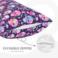 thumbnail image 5 of Fotbe Skull mushroom colorful cute Pillow Cases - Envelope Closure - Luxury, Extra Soft, Cooling Pillow Covers - Wrinkle, Fade, Stain Resistant-14"x20", 5 of 8