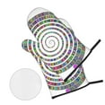 thumbnail image 2 of ZICANCN Oven Mitts and Pot Holders Sets,Vortex Spiral Circles Geometric Baking Sets Kitchen Heat Resistant 4 Pieces, 2 of 8
