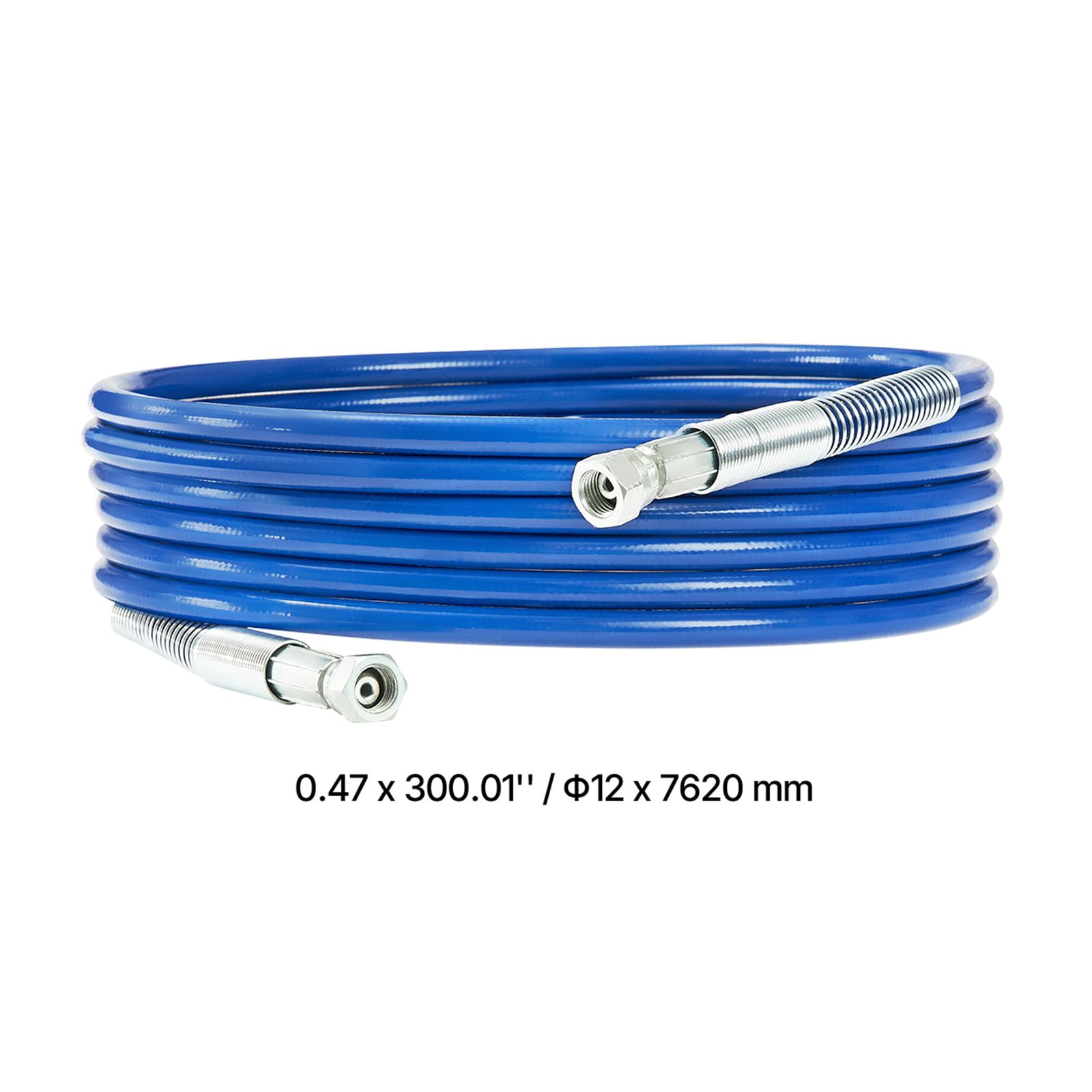 Airless Paint Sprayer Hose 25ft 1/4 Inch Connector 4350 PSI Multi-Layer Metal Braid for Spray Guns Industrial Painting