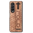 thumbnail image 2 of K-Lion for Samsung Galaxy Z Fold 4 Slim Case, Folding Design Wristband Ring Pen Holder Anti-Slip Strip Drop Protection Shockproof Case for Samsung Galaxy Z Fold4 6.7 inch,Brown, 2 of 9