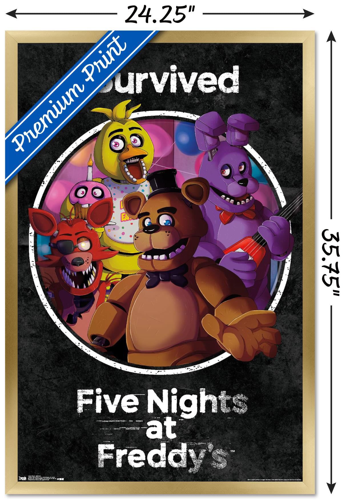 Five Nights at Freddy's Movie Poster /50x70 cm/24x36 in /27x40 in
