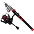 thumbnail image 1 of CAROOTU Fishing Rod Carbon Fiber Reel Combo Pole and Telescopic Fishing For, 1 of 6