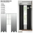 thumbnail image 3 of Mainstays 4 of a Kind Blackout Curtain Panels, Set of 4, Black, 28" W x 63" L, 3 of 6