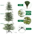 thumbnail image 4 of My Texas House 7.5 ft Pre-Lit Cypress Artificial Christmas Tree with 500 Twinkle LED Lights and Stand, 4 of 7