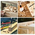 thumbnail image 6 of 100 Pcs Wooden Dowel Pins, 10 x 40mm (0.39 x 1.57 Inch) Wood Dowels Rods, Fluted Dowel Joints, 6 of 7