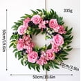 thumbnail image 5 of Spring Wreaths For Front Door, Valentines Day Wreaths For Front Door, Door Wreaths For Front Door Outside All Season, Fragrant Flower Money Plant Garland for Porch Decor, 5 of 7