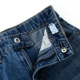 thumbnail image 6 of KIDSCOOL SPACE Girls Slim Jeans,Ripped Wide-leg Denim Pants,Deep Blue,11-12 Years, 6 of 6