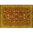thumbnail image 1 of Ahgly Company Machine Washable Indoor Rectangle Oriental Yellow Industrial Area Rugs, 3' x 5', 1 of 4