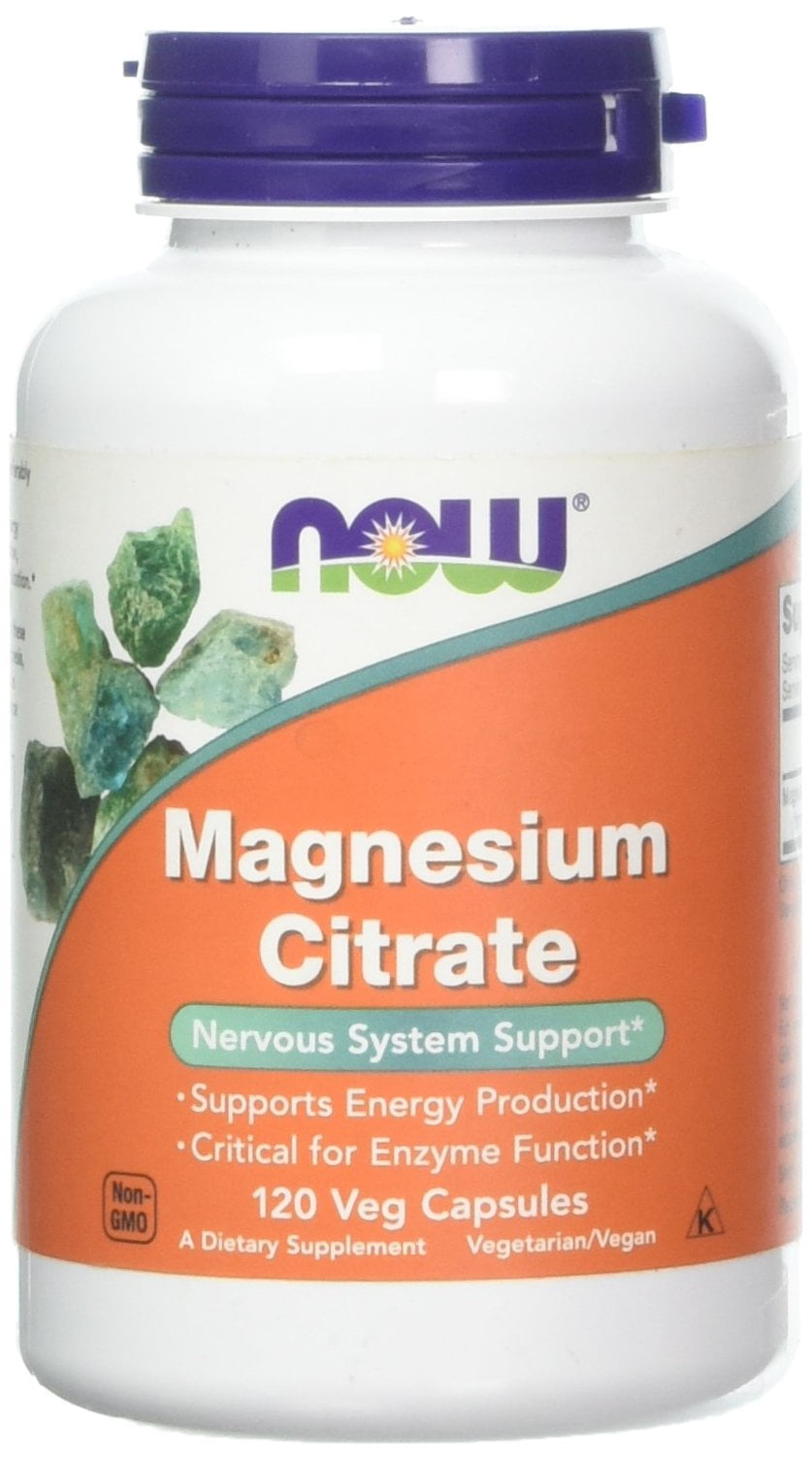 Now Foods Magnesium Citrate caps 120 Vcaps ( 2Pack)