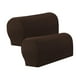 thumbnail image 3 of 2 fundas elásticas para reposabrazos, fundas para sillón reclinable, cómodas, resistentes y lavables para sillas, sofás y sillones. Café oscuro, 3 of 8