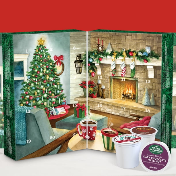 Keurig Advent Calendar Variety Pack Single Serve Pods, Medium Roast, Coffee  Pods, 24 Ct - Walmart.com