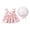 Pink, variant on Odeerbi Baby Girl Clothes Girls Dresses Toddler Summer Cute Print Dress With Suspenders With Hat