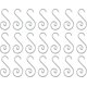 thumbnail image 1 of 80 paquetes de ganchos para adornos de bolas de Navidad LzGUNGY Ganchos de metal en forma de S, 1 of 4