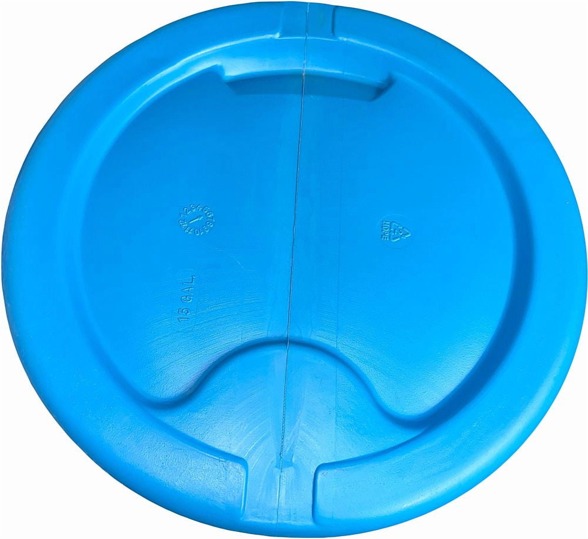 15 Gallon Plastic Blue Barrel 2x2 Inch Bung Caps