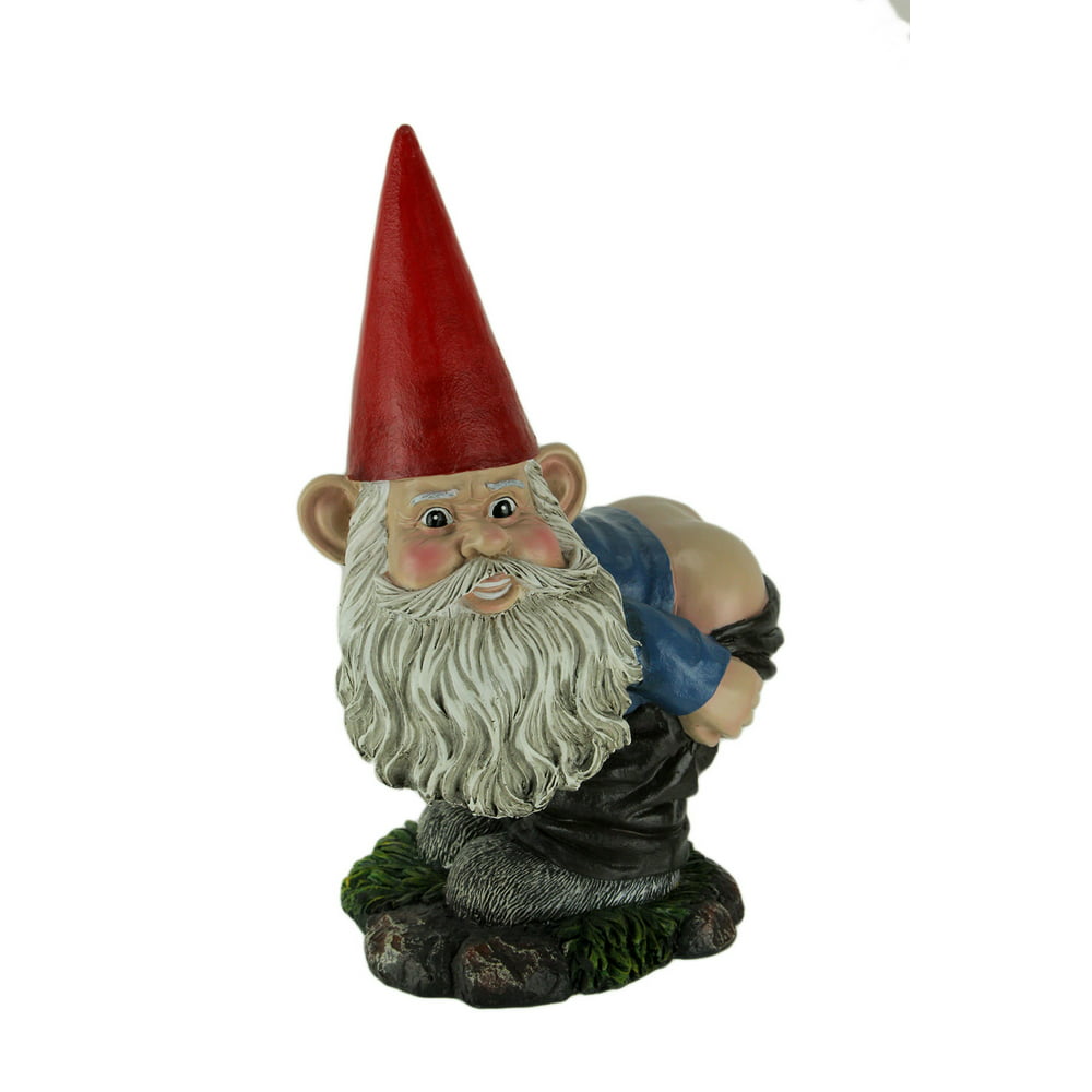 Cheeky the Naughty Mooning Gnome Bending Over Statue - Walmart.com ...