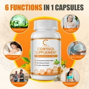Cortisol Health Supplement - Stress & Relaxation & Sleep,Balanced Cortisol Response - with Magnesium, Ashwagandha - 120 Capsules