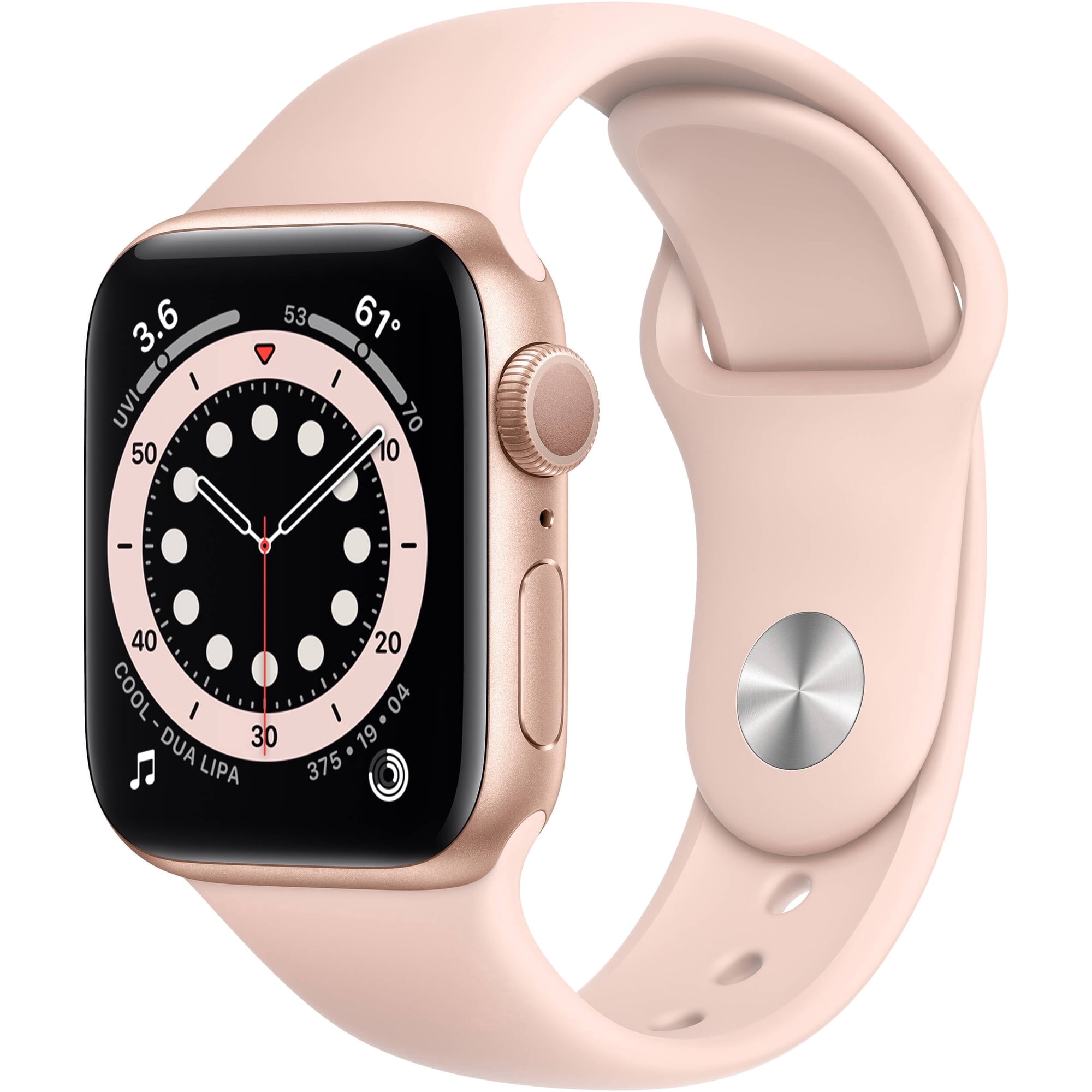Apple Watch Series 6 (GPS) 40 mm Gold Aluminum Case with Pink Sand Sport Band