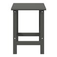 thumbnail image 3 of WestinTrends Outdoor Side Table, All Weather Poly Lumber Adirondack Small Patio Table Square End Table for Pool Balcony Deck Porch Lawn Backyard, Gray, 3 of 16