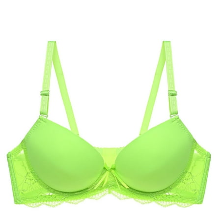 LLYWEY V Neck Sports Bra for Women on Sale Racerback Sports Bras Women Ladies Balconette Bra Style-806 Women s Plus Molded Cup Bra Feature Adult Female Running Sports Bras Green 38B