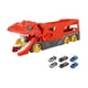 thumbnail image 4 of Camión de transporte de dinosaurios de juguete, juguete educativo interactivo con sonido y luz. Rojo, 4 of 9