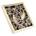 thumbnail image 4 of Desagüe de piso, latón antiguo, 10 cm, colador de drenaje de residuos de ducha, desagüe de piso de latón, diseño de última generación, 4 of 8