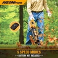 thumbnail image 5 of Cordless Leaf Blower Compatible with Dewalt 20V Max Battery, 500CFM/150MPH Electric Leaf Blower Cordless, 5 Speed Modes, Battery Powered Blowers for Lawn Care, Yard (Tool Only), 5 of 8