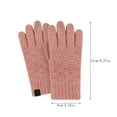 thumbnail image 3 of Daznico Plaid Pattern Knitted Touchscreen Gloves Thickened Lined Thermal Warm Hand Warmers for Daily Wear and Cold Weather Outdoor Activities, 3 of 5