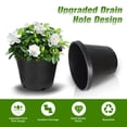 thumbnail image 4 of 5-Pcs Black 15 Gallon Circular Seedling Pots Plastic Plant Pots Seedling Cups Nursery Pots Plant Containers, 4 of 7