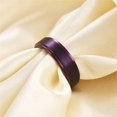 thumbnail image 5 of PAMTIER Men's Tungsten Steel 6MM Classic Plain Brushed Matt Finish Mid Finger Wedding Ring Comfort Fit European and American Style Purple Size 9, 5 of 6