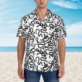 thumbnail image 2 of Fotbe Hand Drawn Snake Camisa Hawaiana para Hombre Unisex – Camisa Casual de Verano con Botones de Manga Corta de Algodón y Lino,Large, 2 of 7