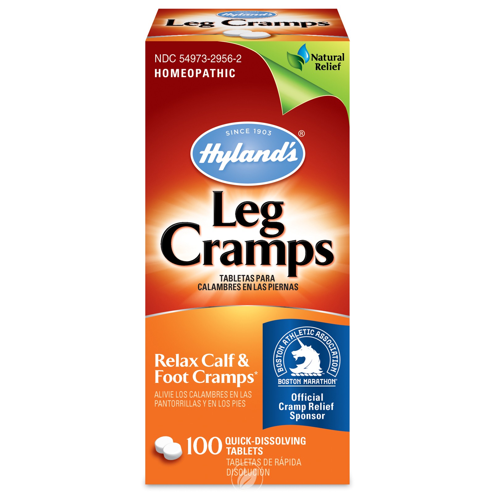 Hylands Leg Cramps 100 tabs by Hylands, Pack of 2