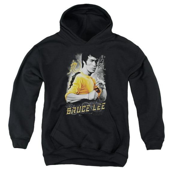 Bruce Lee - Yellow Dragon - Youth Hooded Sweatshirt - Medium