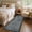 Dark gray, variant on Washable Runner Rug 2x6, Geometric Non Slip Hallway Runner Rug for Entryway Kitchen Bedroom, Modern Bordered Low Pile Stain Resistant Throw Carpet for Laundry Bathroom, Dark Grey