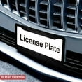 thumbnail image 4 of 1PC Simple Solid Black Car License Plate Holders with Screws & Caps 6.3x12.2inch(16x31cm), 4 of 8
