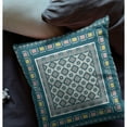 thumbnail image 6 of Amrita Sen Designs Amrita Sen Floral Windows Faux Suede Throw Pillow 20"x20", 6 of 9