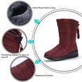 thumbnail image 6 of Womens Snow Boots Water-resistant Insulated Faux Fur Liner Winter Hiking Boots (Available in all US sizes), 6 of 7