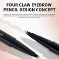 thumbnail image 4 of Mcolor Eyebrow Pencil (Dark Brown), Microblade Eyebrow Pen, 4 Point Microblade Brow Pen for Hair-Like Effect, Smudge-proof, Waterproof and Long Lasting, 4 of 9