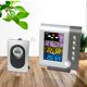 thumbnail image 2 of Reloj Despertador Digital Pantalla LCD Higrómetro Termómetro Interior Exterior Sunnimix Reloj meteorológico digital, 2 of 8