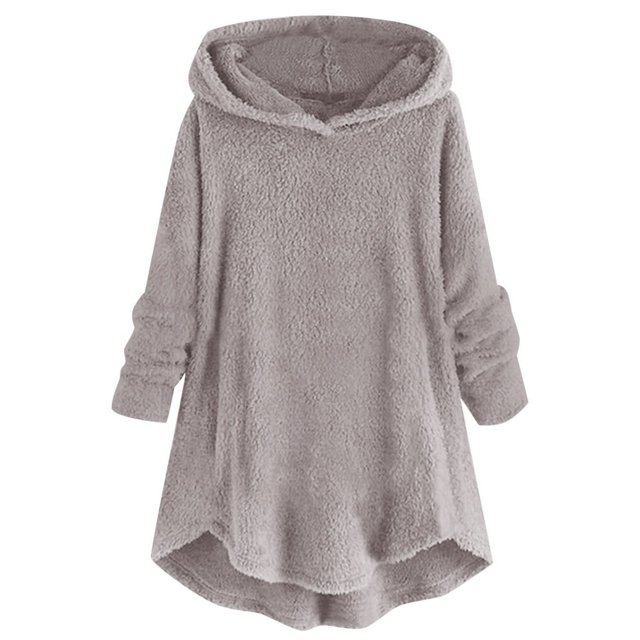 Womens Cardigan Plus Size Button Plush Tops Hooded Loose Cardigan Wool Coat Winter Jacket Navy Xl