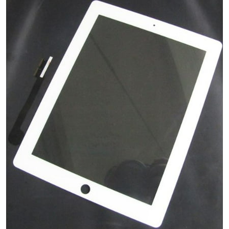 White Touch Screen Panel Glass Replacement with Digitizer for Apple iPad