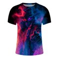 thumbnail image 6 of WOLIAUO Funny Mens Halloween Crewneck T-Shirt Lightweight Breathable Short Sleeve Mens Summer Shirts for Everyday, Shirts for Men Graphic Print Tops S OTHER, 6 of 7