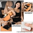 thumbnail image 5 of Multifunctional Car Armrest Cushion, 5-in-1 Center Console Cover with 2 Storage Bags Cup Holder/1 Tissue Box/1 Mobile Phone Slot/2 Side Storage Pockets, for SUV/Pickup Trucks, 5 of 7