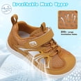 thumbnail image 4 of Barerun Toddler Sandals for Girls Boys Quicky Dry Non Slip,Wide,Breathable,Closed Toe Brown,5 Toddler, 4 of 9