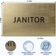 thumbnail image 3 of ADA CENTRAL SIGNS - 6" X4" Janitor Room Sign - ADA Compliant Tactile Graphics Grade 2 Braille Text Closet Sign| Cleaning, Sanitizing, Trashing, Recycling Wall Signs for Hospital, Offices, & Apartments, 3 of 7