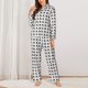 thumbnail image 2 of Balery Airplane Conjunto de Pijama con Estampado para Mujer, Conjunto de Dos Piezas con Manga Larga, Ropa de Dormir Suave con Bolsillos, Pijamas Cómodos-Large, 2 of 7