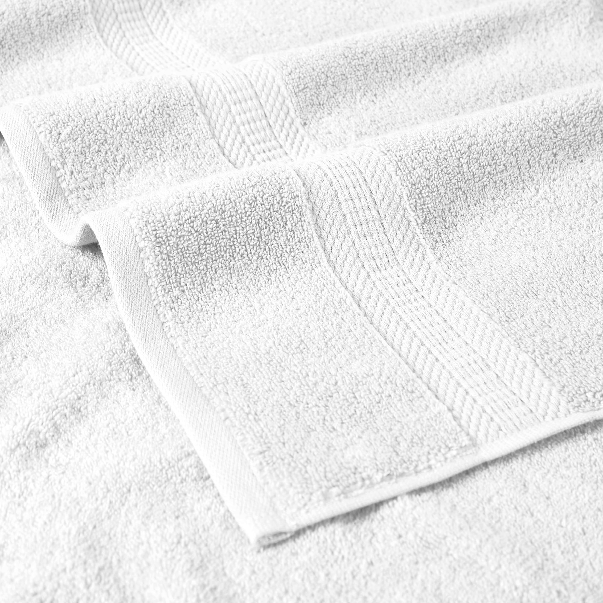 Modern Threads Bamboo Cotton Blend 6-Piece Bath Towel Set, White