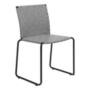 Set Of 4 Armless Steel Rustic Unique Beckett Dining Room Chairs Light Gray by ZUO-FURNITURES