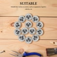 thumbnail image 4 of UPGRATOR 16pcs Smooth Rotation Bearing Rollers Wheel Carbon Steel Silver Industrial Use, 4 of 6