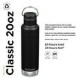 thumbnail image 2 of Klean Kanteen 20 Oz Classic Loop Top Black, 2 of 7